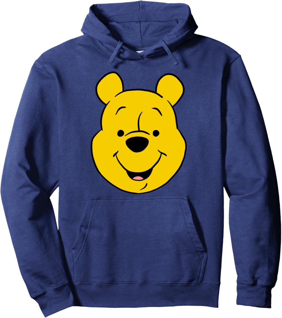 Disney Winnie The Pooh Pooh Bear Large Face Pullover Hoodie