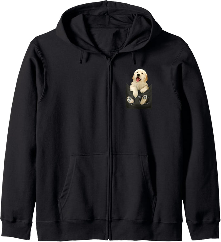Golden Retriever In Pocket Puppy Kapuzenjacke