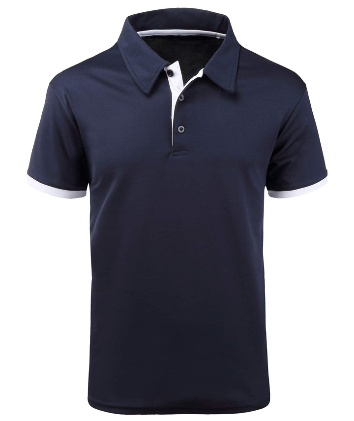 JACKETOWN Polo Shirts Herren Kurzarm Tshirt Schnelltrocknend Casual Shirt Outdoor Atmungsaktives Pol