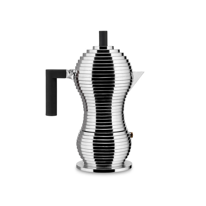 Alessi Kaffeekanne, schwarz, Aluminium, 5.4 x 14.5 x 33.5 cm 5.4 x 14.5 x 33.5 cm Schwarz, 5.4 x 14.