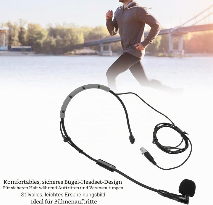 Kopfbügelmikrofon für Shure PGA31 SM31 SM35 Wireless-System, Headset-Kondensatormikrofon, mit TQG-An