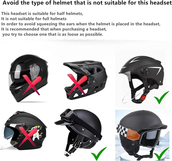 Outdoor Sports Ski/Lautsprecher für Fahrradhelme- True Wireless Bluetooth 5.3 Helm-Lautsprecher für