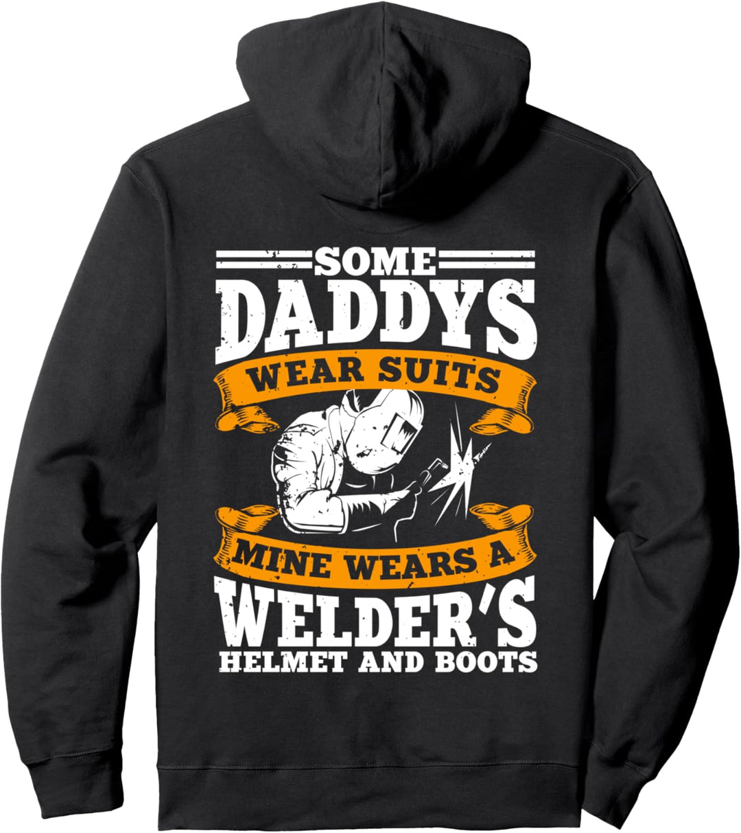 Welder Gifts Welding Design On Back Of Clothing Pullover Hoodie