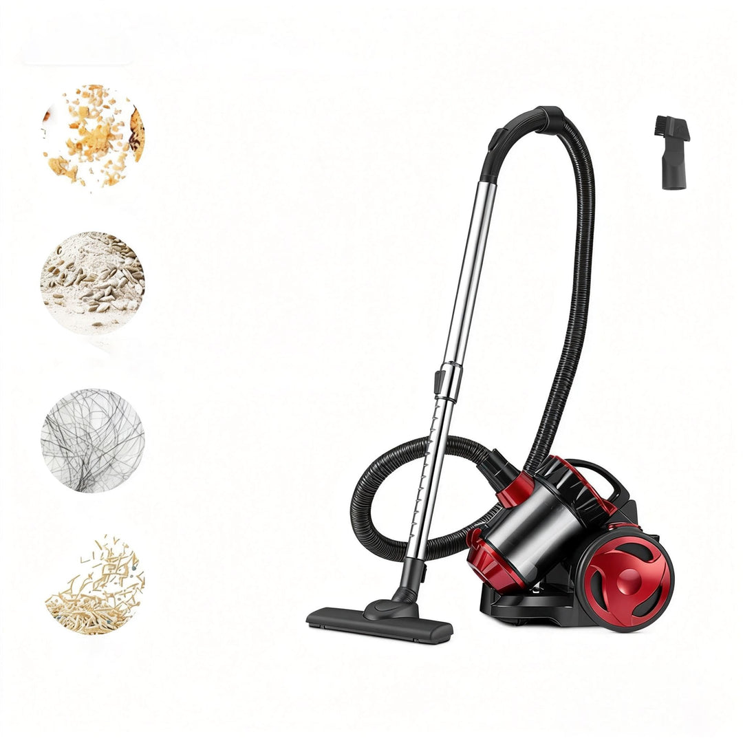Bodenstaubsauger, beutellos, 2000 W, Staubsauger mit Hochleistungs-Filtration und leisem Design, lei