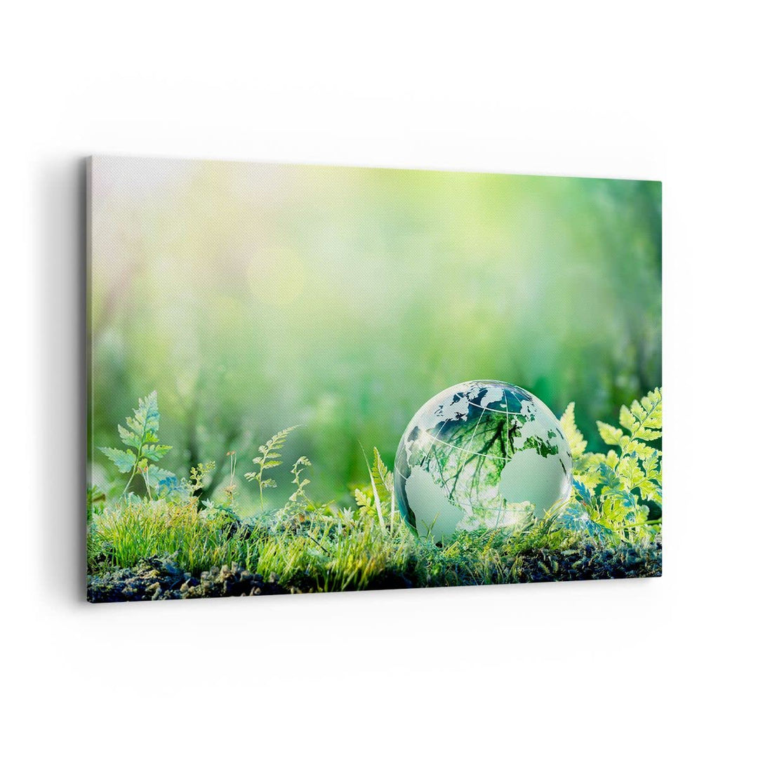 ARTTOR Bilder auf Leinwand 100x70cm Leinwandbild mit Rahmen natur natur Gross Wanddeko Bild Schlafzi