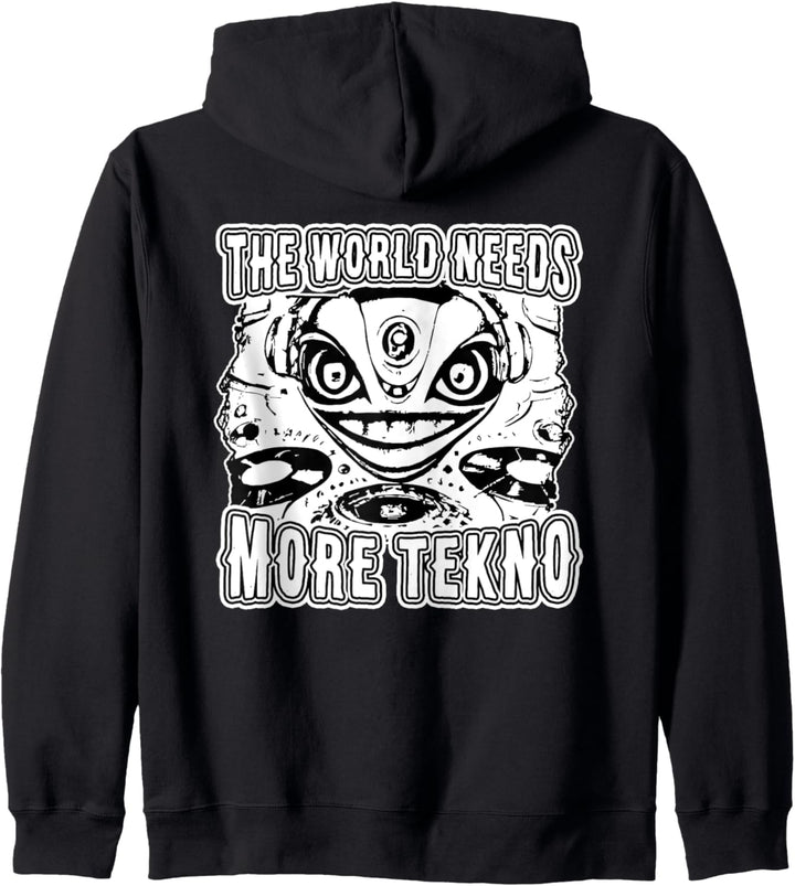 Tekno Freetekno Gas Mask DJ Soundsystem Frenchcore Raver Kapuzenjacke