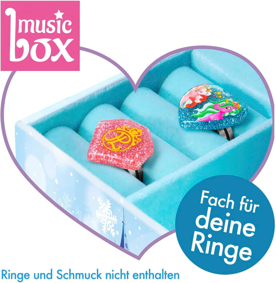 CRAZE Music Box Princess | Spieluhr mit Melodie, Mädchen Schmuckkästchen mit drehender Prinzessin, S