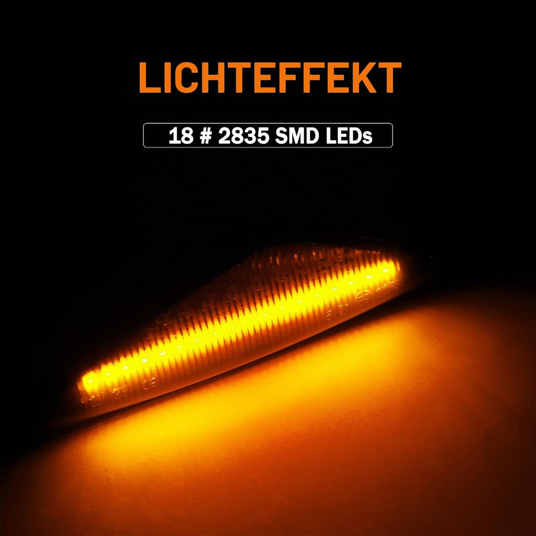 LED Blinker Seitenblinker für BMW E70 X5 E71 X6 F25 X3, Blinker mit Canbus Fehlerfrei, E70 X5 E71 X6