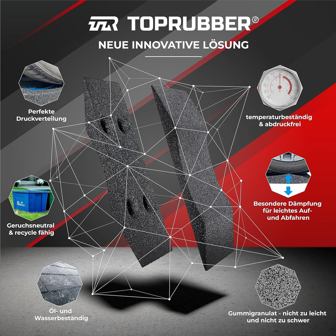 TopRubber® 2X Reifenschuh 200er Set in schwarz Reifenschoner aus Gummigranulat