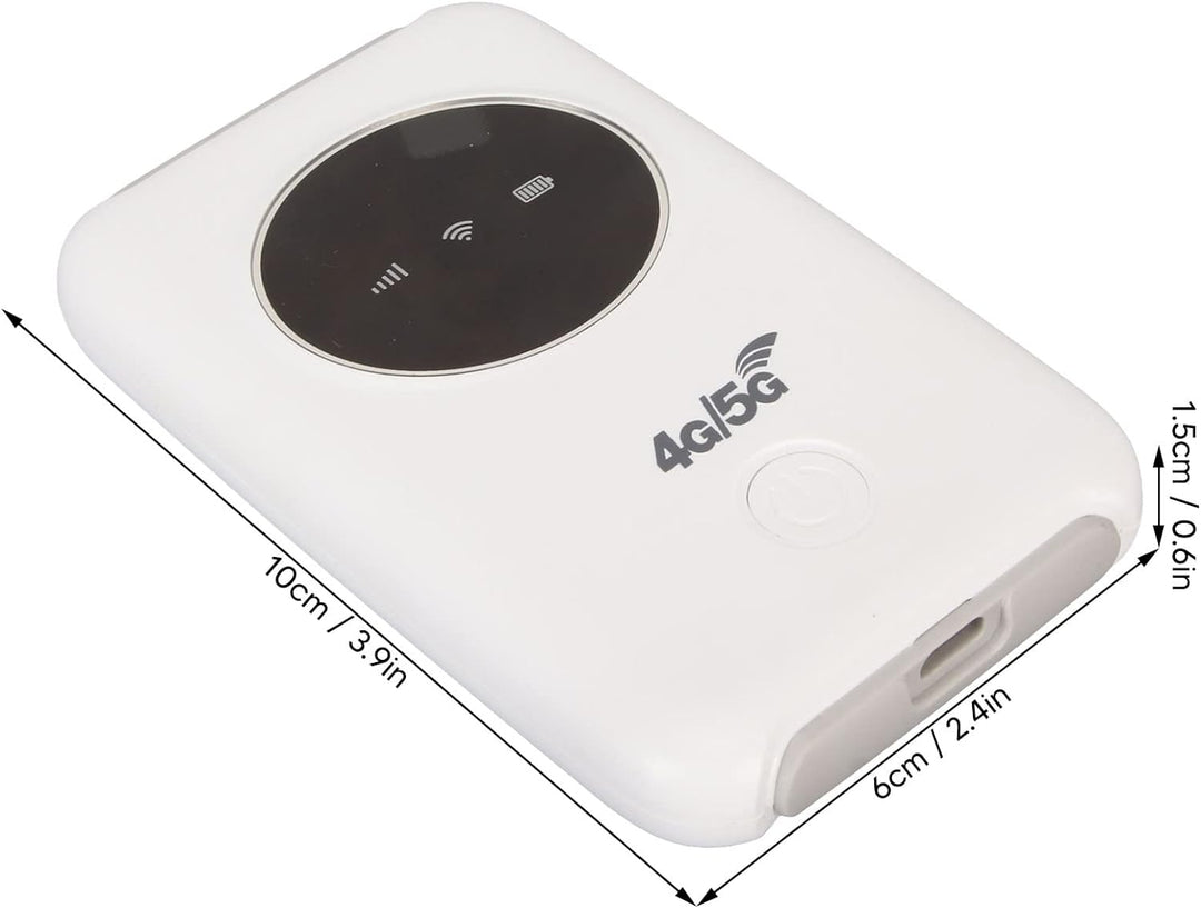 ciciglow Mobiler WLAN-Hotspot, Tragbarer USB-4G-LTE-entsperrter 5G-WLAN-Router 300 Mbit/s mit SIM-Ka