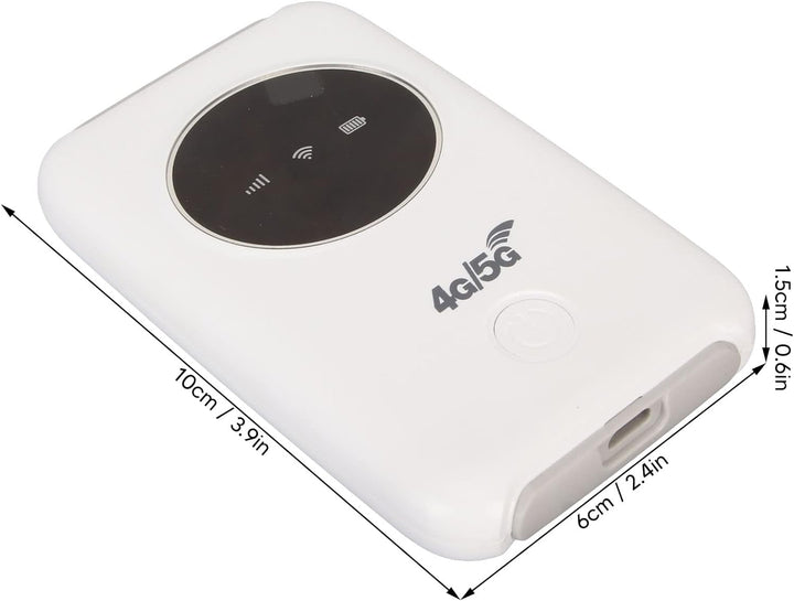 ciciglow Mobiler WLAN-Hotspot, Tragbarer USB-4G-LTE-entsperrter 5G-WLAN-Router 300 Mbit/s mit SIM-Ka