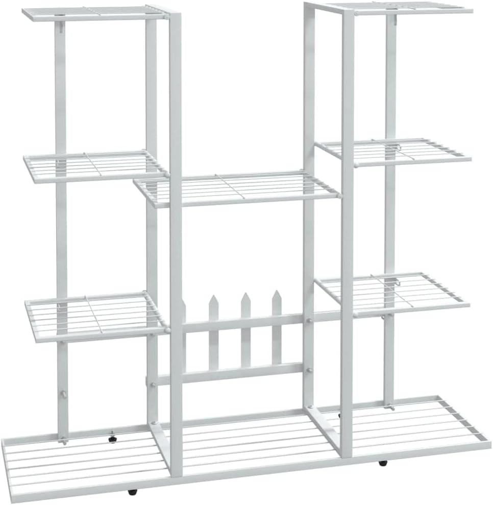 puraday 94,5x25x89 cm Blumenständer Metall Blumenständer Balkon Blumenständer Draussen Blumenregal O