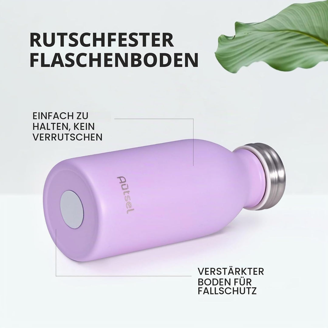 Trinkflasche Thermo Edelstahl 350ml für Heisse und Kalte Getränke für Büro Sport Outdoor Camping Tar