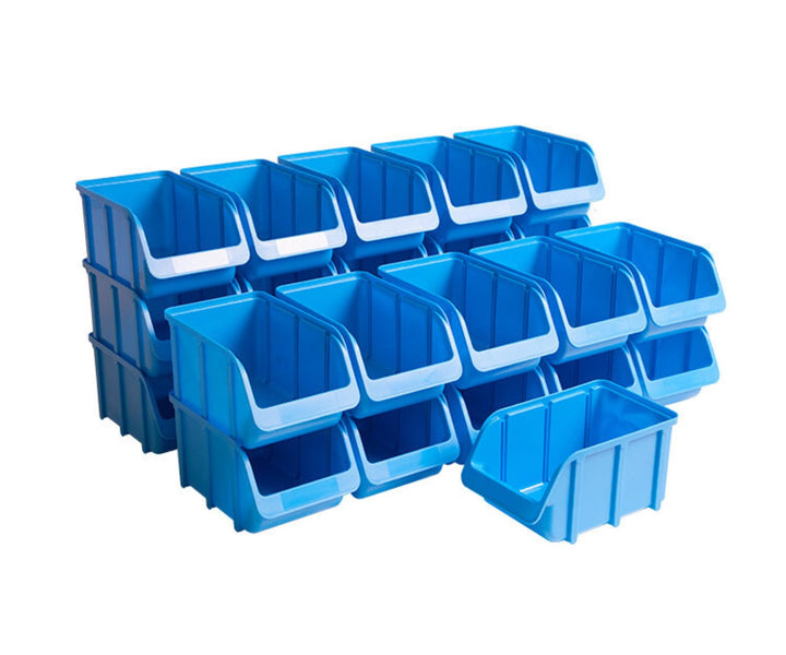 Hünersdorff 26x Sichtbox Stapelbox Lagerbox in Grösse 3, aus Polystyrol, hohe Formstabilität und Bel