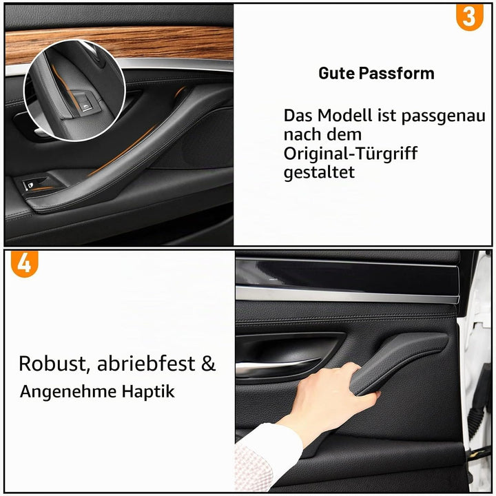 TTCR-II Kompatibel mit Türgriff BMW 5er F10/F11 Griff Innen Links-Hintertür，Innentürgriff,Türgriffbl