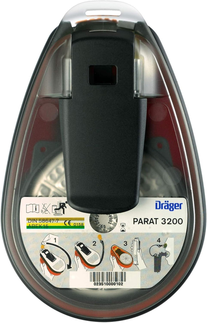 Dräger R57982 Parat 3200 Fluchtmaske, rot