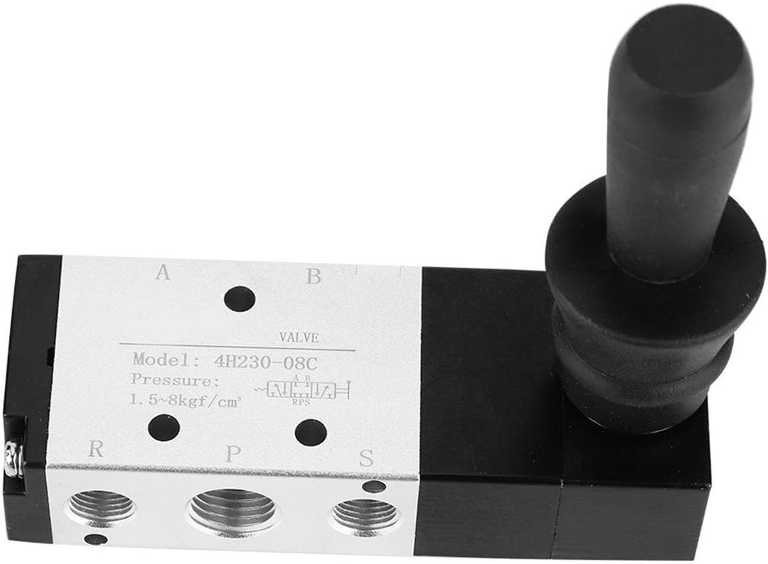 Oumefar G1/8 Luftregelventil 3 Position 5-Wege-Durchflussregelung Manuelles Ventil Pneumatisches mec