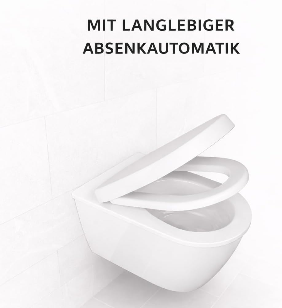 Bullseat Toilettendeckel – passend für Villeroy & Boch Subway 2.0 | Wc Sitz mit Softclose und abnehm