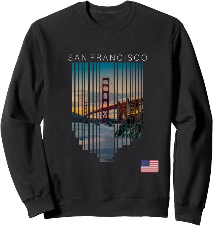 San Francisco USA Flagge Sweatshirt