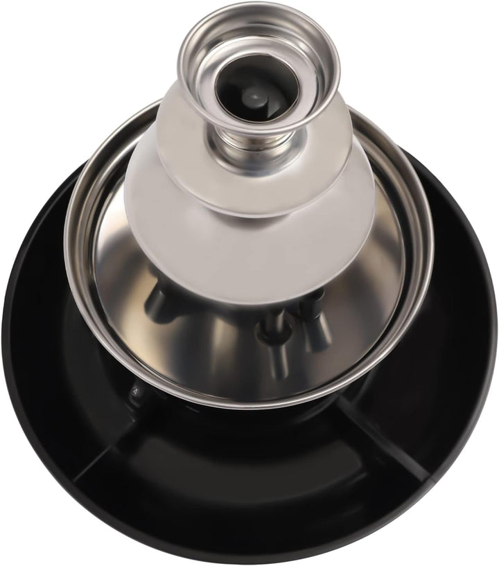 3 Etagen Schokobrunnen, 40W Elektrische Schokoladenfondue Set, Dreifach Schokoladenbrunnen Maschine,
