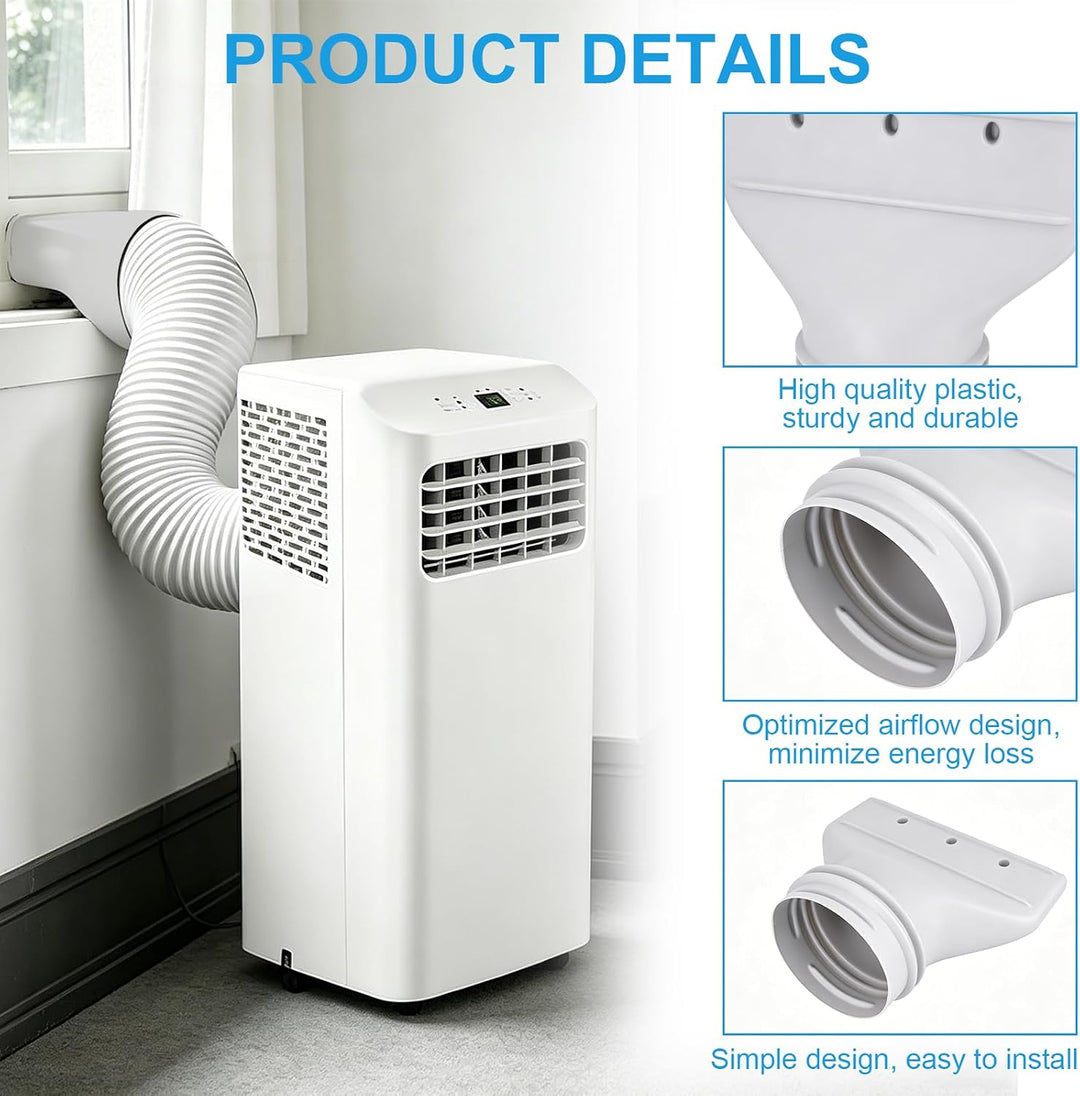 Klimaanlage Abluftschlauch Adapter Flach, Abluftschlauch Klimagerät Adapter 130mm/150mm für Fenster,