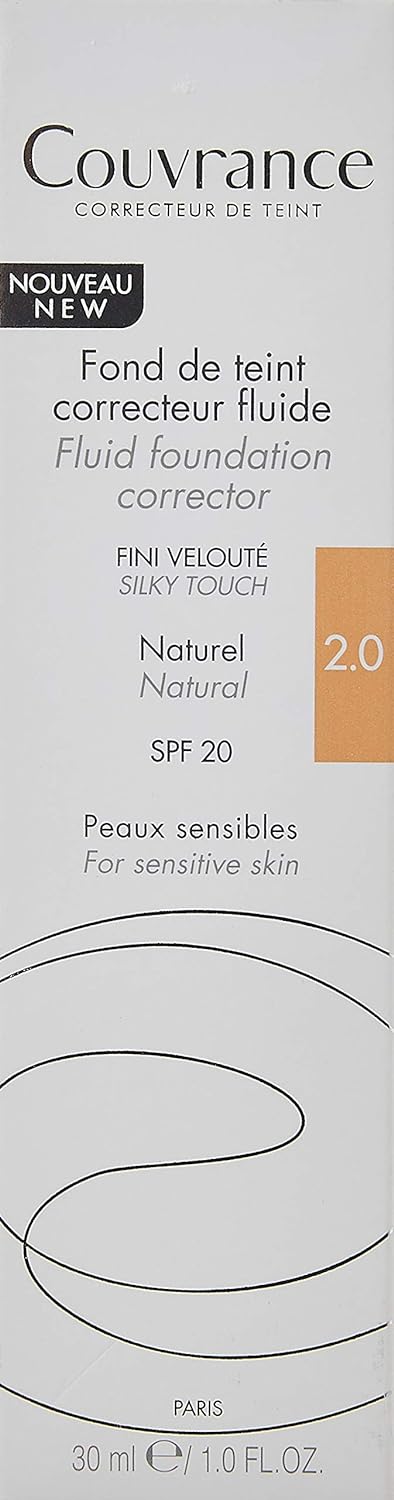 Avène Fluid Foundation Corrector SPF20, 30 ml 30 ml (1er Pack) No Color, 30 ml (1er Pack) No Color