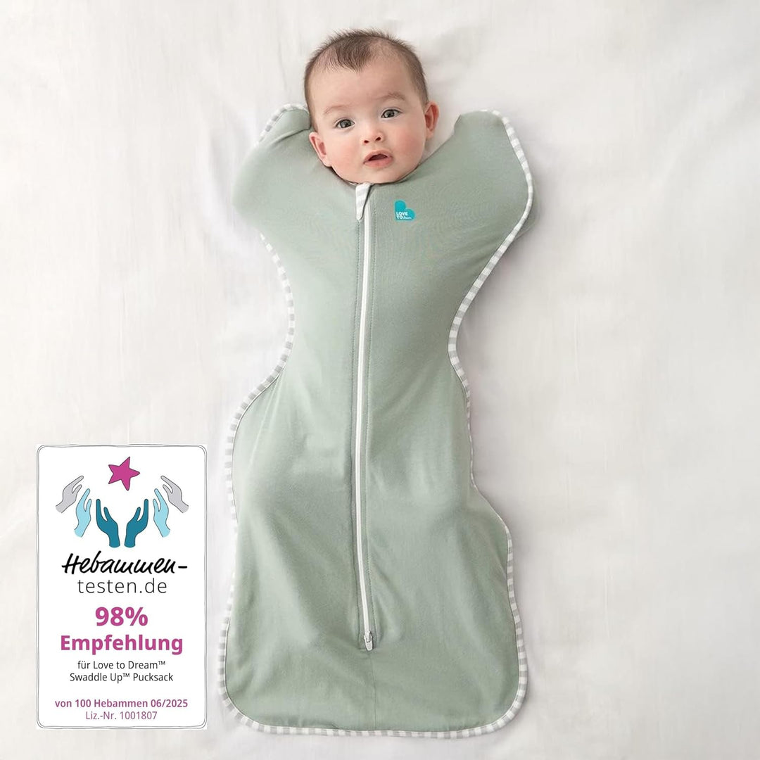 Love To Dream Pucksack Lite, Baby Erstausstattung Small (3,5-6 kg), ideal für warme Temperaturen 24-