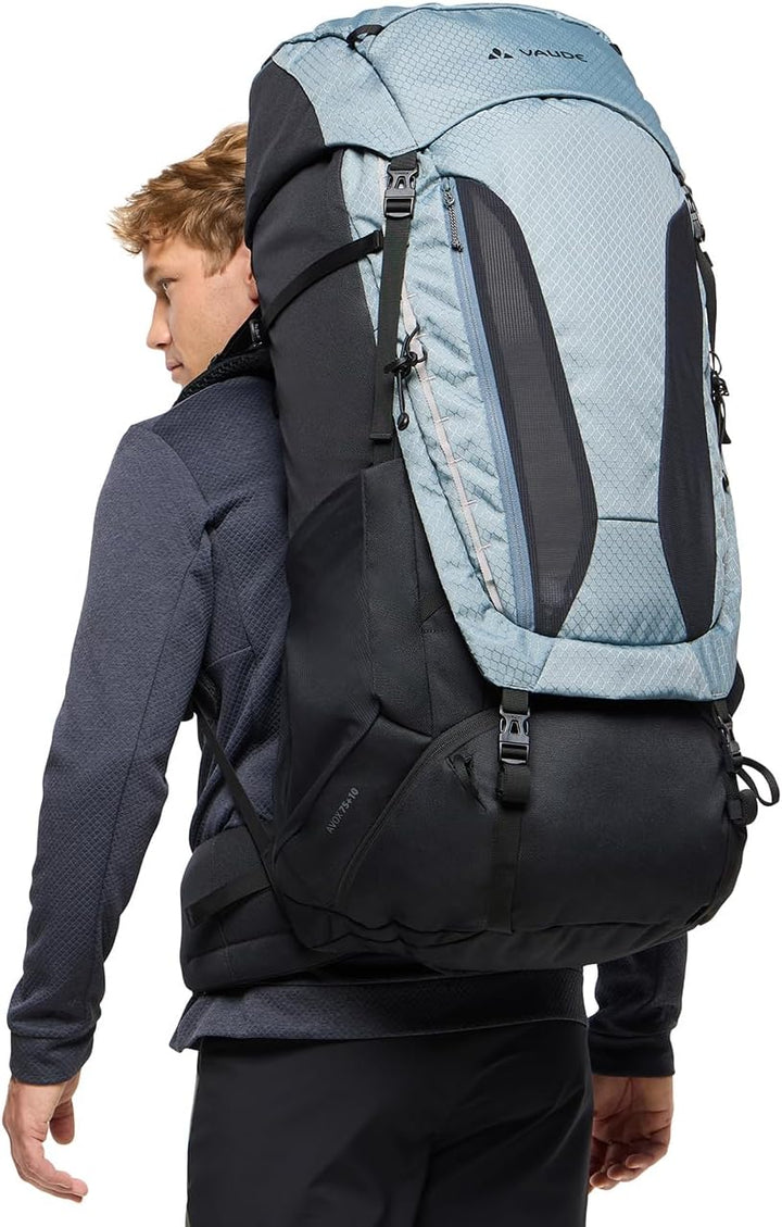 VAUDE Avox 75+10 Liter, Trekkingrucksack, heron, Einheitsgrösse Einheitsgrösse Heron, Einheitsgrösse