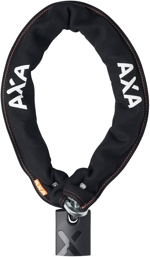 AXA 5011542 Unisex-Adult Newton Promoto+ 4 100/10,5 Kettenschloss, Schwarz Länge: 100 cm, Durchmesse