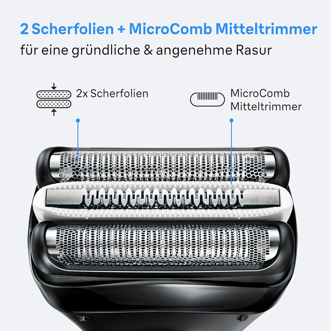 Braun Series 3+ Elektrorasierer Scherkopf 32B – ORIGINAL Ersatzscherteil & Rasierer Zubehör – Made i
