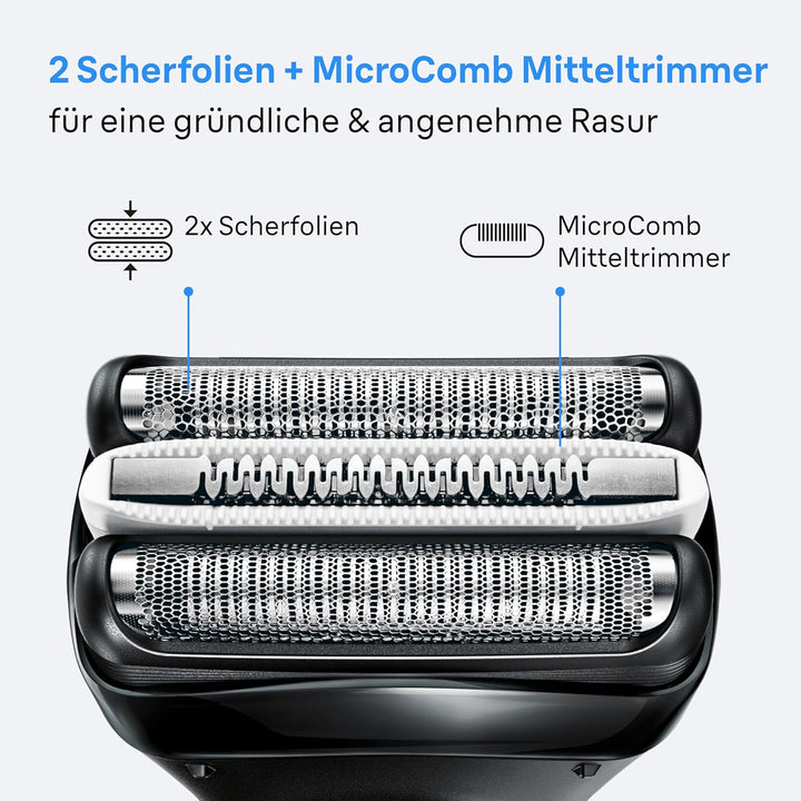 Braun Series 3+ Elektrorasierer Scherkopf 32B – ORIGINAL Ersatzscherteil & Rasierer Zubehör – Made i