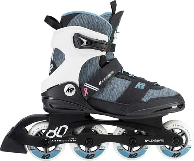 K2 Alexis 80 Pro Inline Skates EU: 40 (UK: 6.5 / US: 9) black - grey - blue, EU: 40 (UK: 6.5 / US: 9