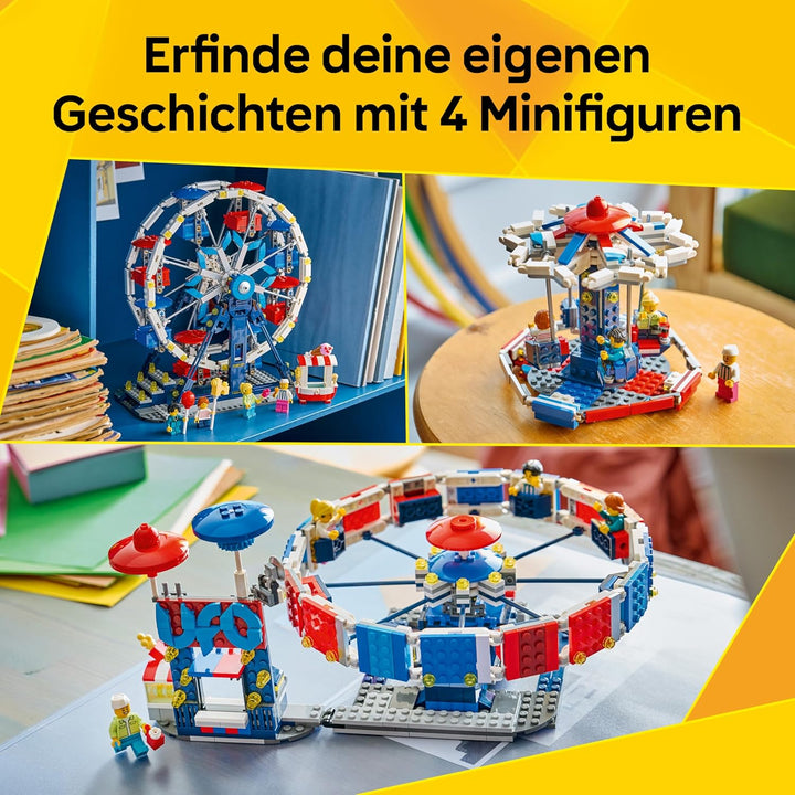 LEGO Creator 3-in-1-Set Legendäres Riesenrad - Spielzeug mit 3 Bauoptionen: Riesenrad, UFO-Fahrgesch