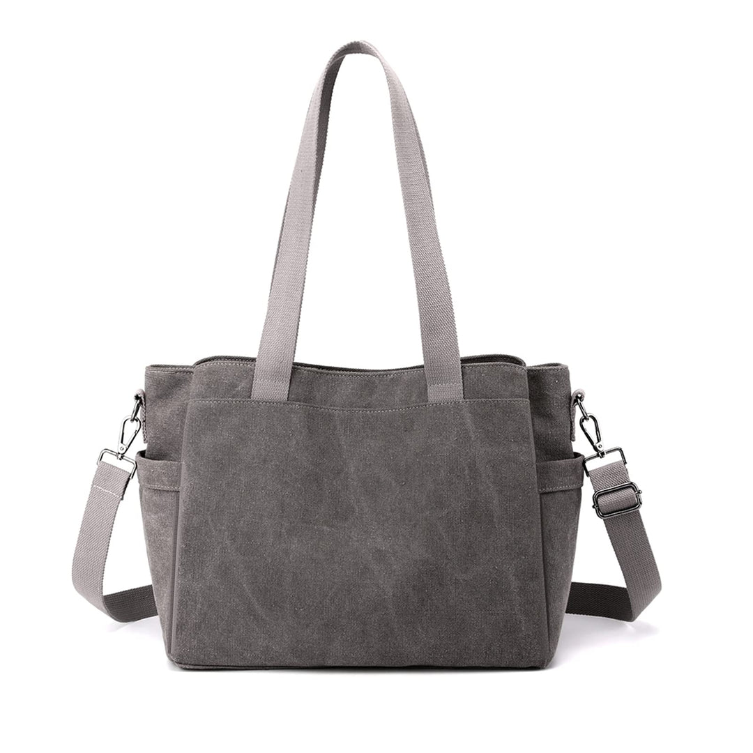 NICOLE & DORIS Canvas Handtasche Damen Grosse Kapazität Tote Tasche Shopper Schultertasche Casual Um
