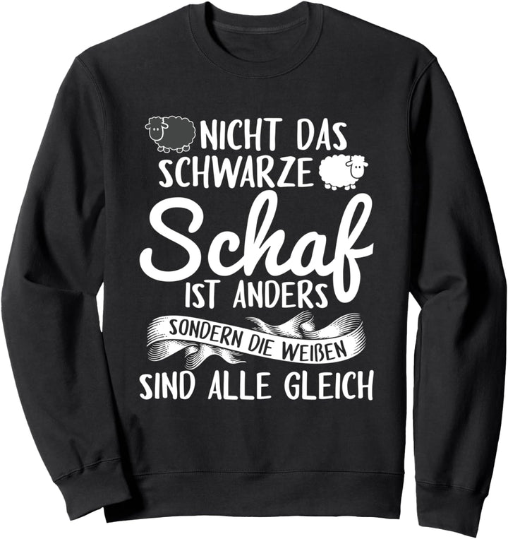 Nicht das schwarze Schaf ist anders I Schäfer Sweatshirt