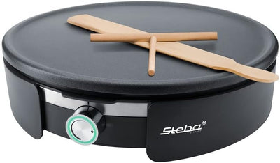 Steba Crepes Maker XXL CR 36, inkl. Teigrechen und Crepeswender, 35cm Durchmesser, abnehmbare Platte