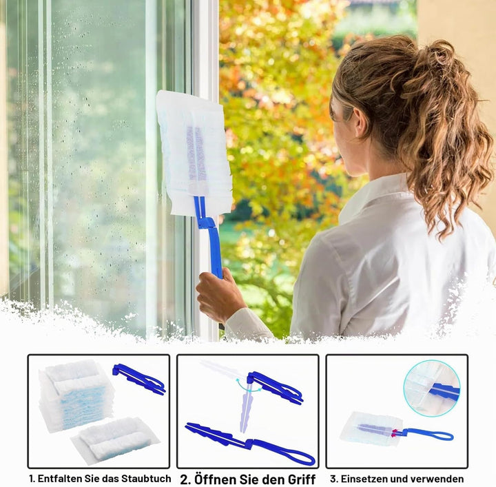 40 Stück Staubmagnet Duster Nachfüllpack für Swiffer Staubwedel Teleskop Starterset Staubwischer Sta