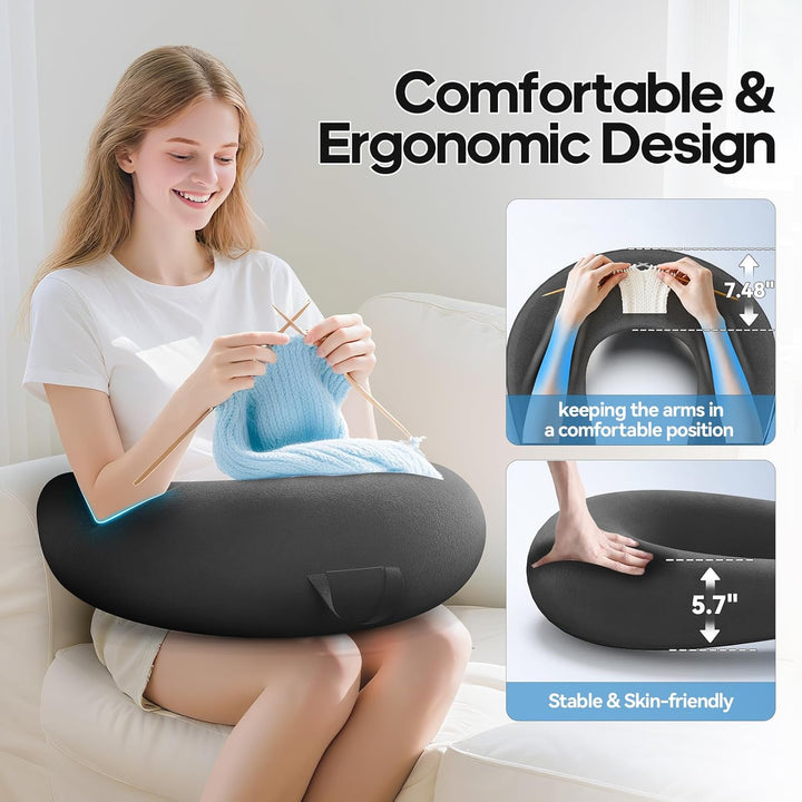 Gaming Kissen & Lesekissen, Reading Pillow für das Sitzen auf dem Bett/Sofa/Fussboden, Fütterungs/Hä