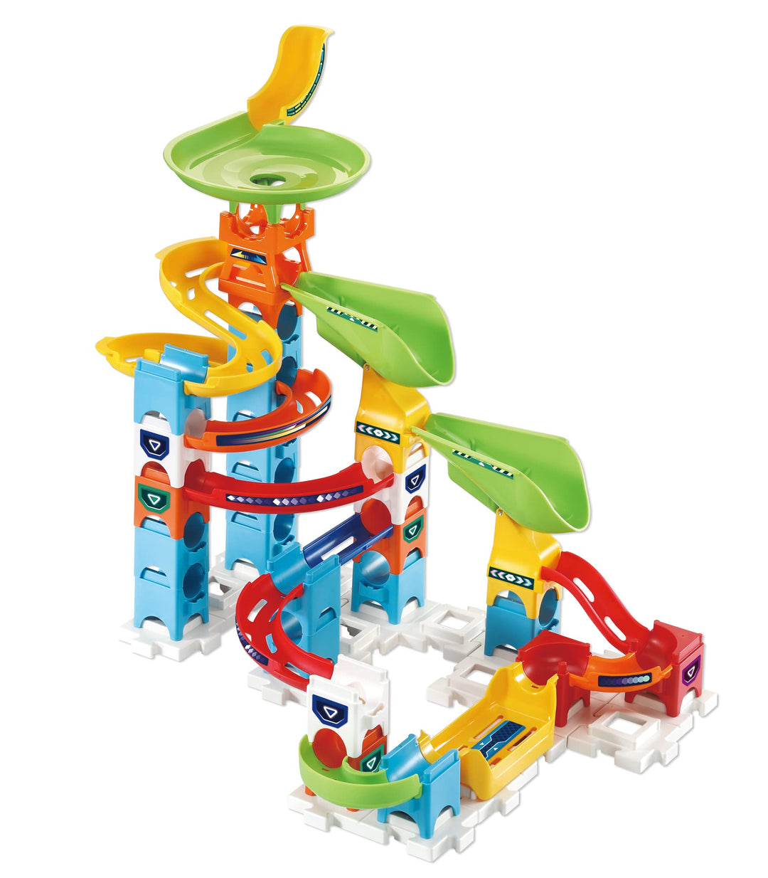VTech 529603 Marble Rush Double Drop Set Murmelbahn-Bausatz, englische Version Doppeltes Tropfen-Set
