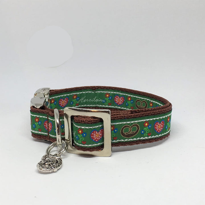 Jimmy und Katz Hundehalsband Herzilein 26-40cm x 2cm Grau Herzilein, Grau Herzilein