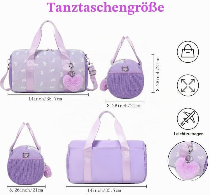 Schmetterling Tasche Kinder Sporttasche Mädchen Ballett Mädchen Kinderhandtasche Balletttasche Kinde