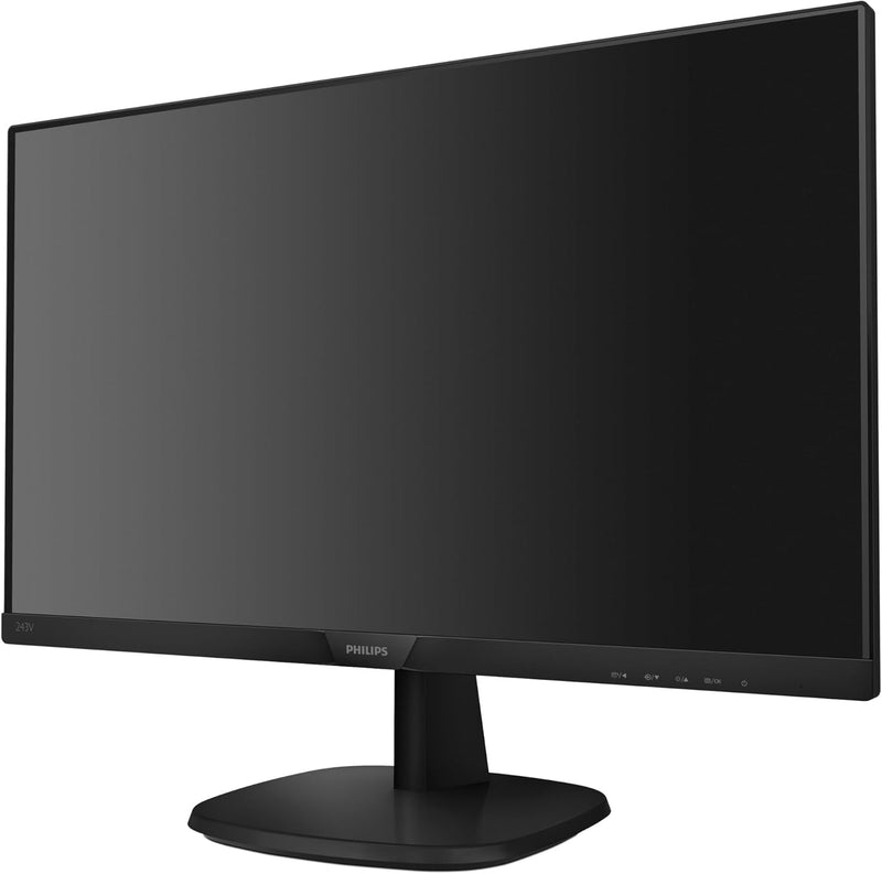 Philips 243V7QDSB - 24 Zoll FHD Monitor (1920x1080, 60 Hz, VGA, DVI, HDMI) schwarz ohne Lautsprecher