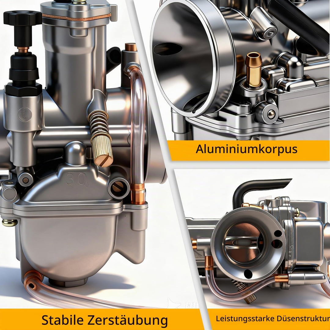 PWK 30 Power-Jet-Vergaser für Rennmotorrad, ATV, Geländemotorrad, Scooter, 30 mm KOSO 30MM, KOSO 30M