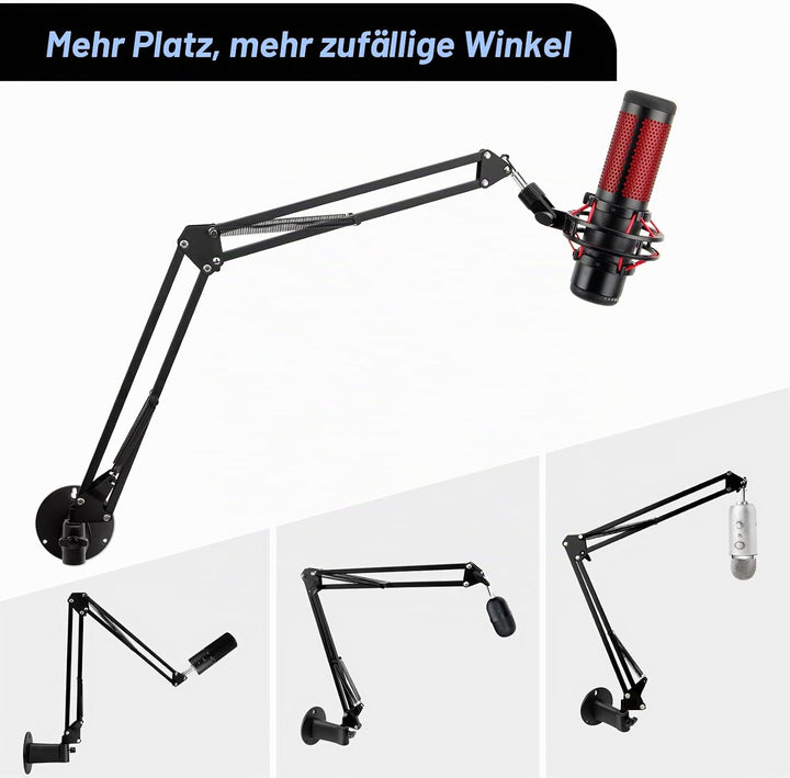 SUNMON Mikrofon Wandhalterung – Mikrofon Wandhalterung für Mikrofonhalter, horizontale Montagewand,