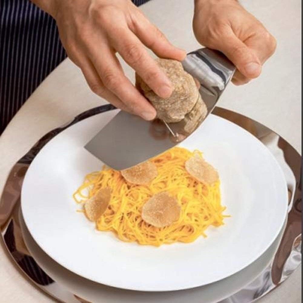 Alessi UNS04 Alba Trüffelhobel - Edelstahl 18/10 glänzend poliert., 20,00 x 8,50 x 8,00 cm