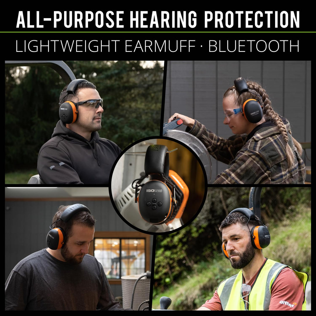 ISOtunes AIR DEFENDER Bluetooth-Ohrenschützer: EN352-konformer komfortabler kabelloser Gehörschutz m