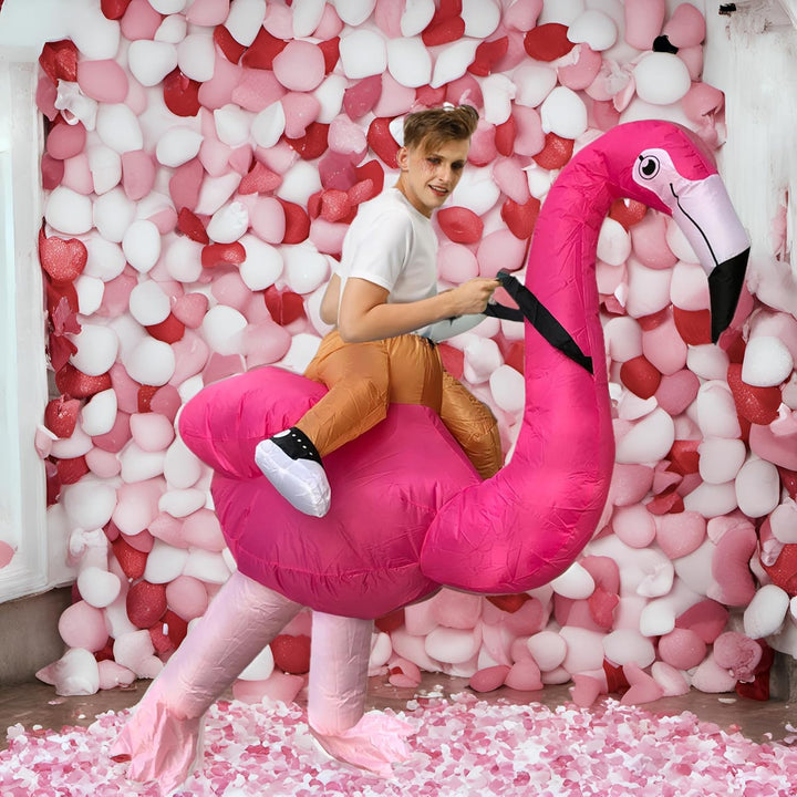 JASHKE Flamingo Kostüm Aufblasbares Kostüm Flamingo Aufblasbare Kostüme Erwachsene Flamingo Kostüm E