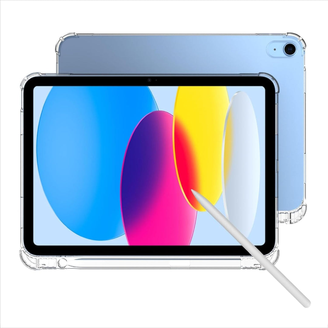 GIOPUEY Hülle für iPad Air 11 Inch M3 2025, Case Mit Stiftschlitz,Weiche TPU Rückenschale, Dünne Abd
