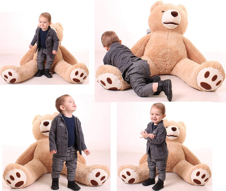 Riesiger Teddybär 130 cm – Teddy Bear 51 Zoll – Kinder Spielzeug Teddybär Braun – grosser Plüschbär