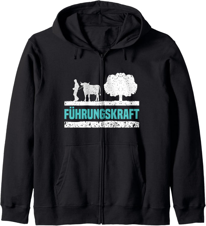Viehzucht Führungskraft Kuh Kapuzenjacke